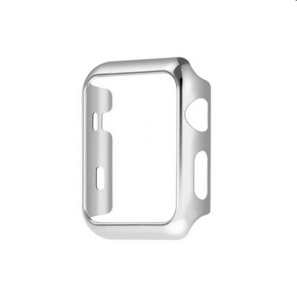 COTEetCI PC Plated Protective Case for Apple Watch 44 mm, silver akciós termékkép 1
