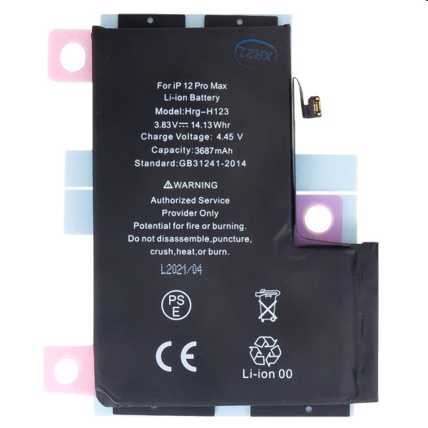 Akkumulátor for Apple iPhone 12 Pro Max (3687mAh) Akkumulátor for Apple iPhone 12 Pro Max (3687mAh)