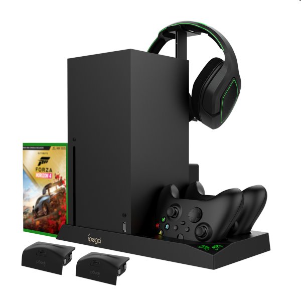 iPega XBX013 Dokolló állomás Xbox Series X számára, Vezeték nélküli kontroller és fejbeszélő