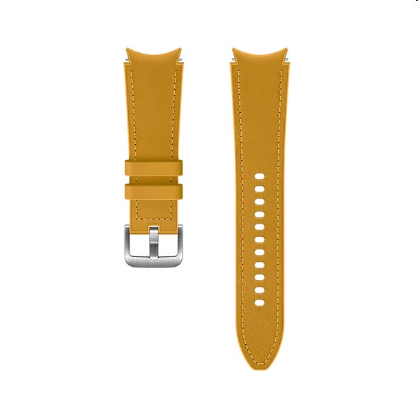Tartalék hibrid bőr óraszíj  Samsung Galaxy Watch4 (méret S/M), mustard