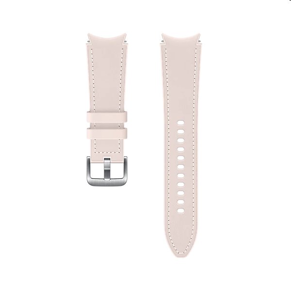 Tartalék hibrid bőr óraszíj  Samsung Galaxy Watch4 (méret S/M), pink