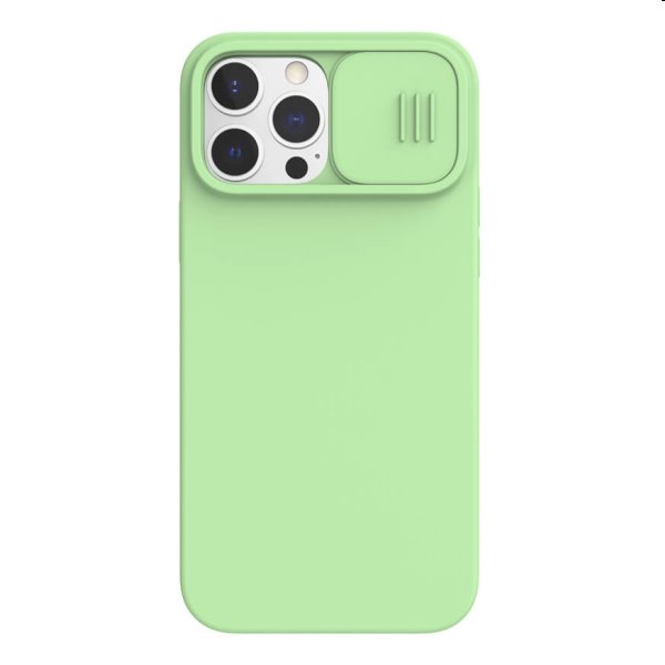 Nillkin CamShield Silky Magnetic szilikon hátlapi tok for iPhone 13 Pro Max, zöld