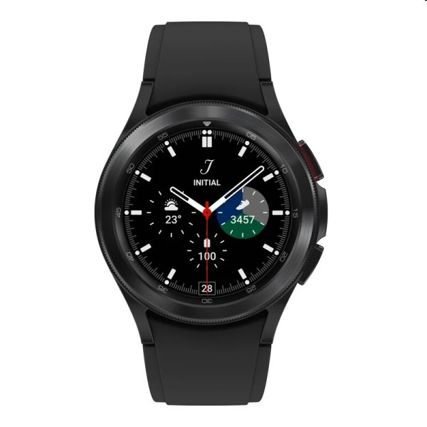 Samsung Galaxy Watch4 Classic 42mm, fekete, B osztály - használt, 12 hónap garancia
