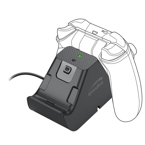Speedlink Jazz USB Charger for Xbox Series X, Xbox One, black - OPENBOX (Bontott csomagolás teljes garanciával)