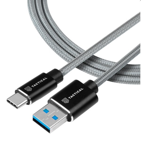 Tactical kevlár USB-A/USB-C kábel, 1m