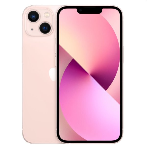 Apple iPhone 13 128GB, pink, B osztály - használt, 12 hónap garancia