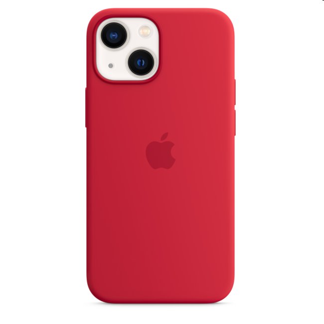 Apple iPhone 13 mini Silicone Case with MagSafe, (PRODUCT) RED