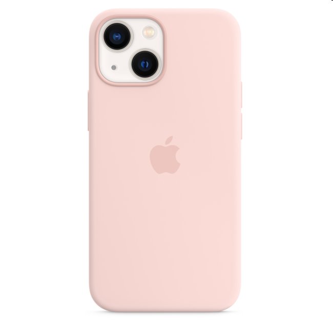 Apple iPhone 13 Silicone Case tok MagSafe-vel, chalk Rózsaszín