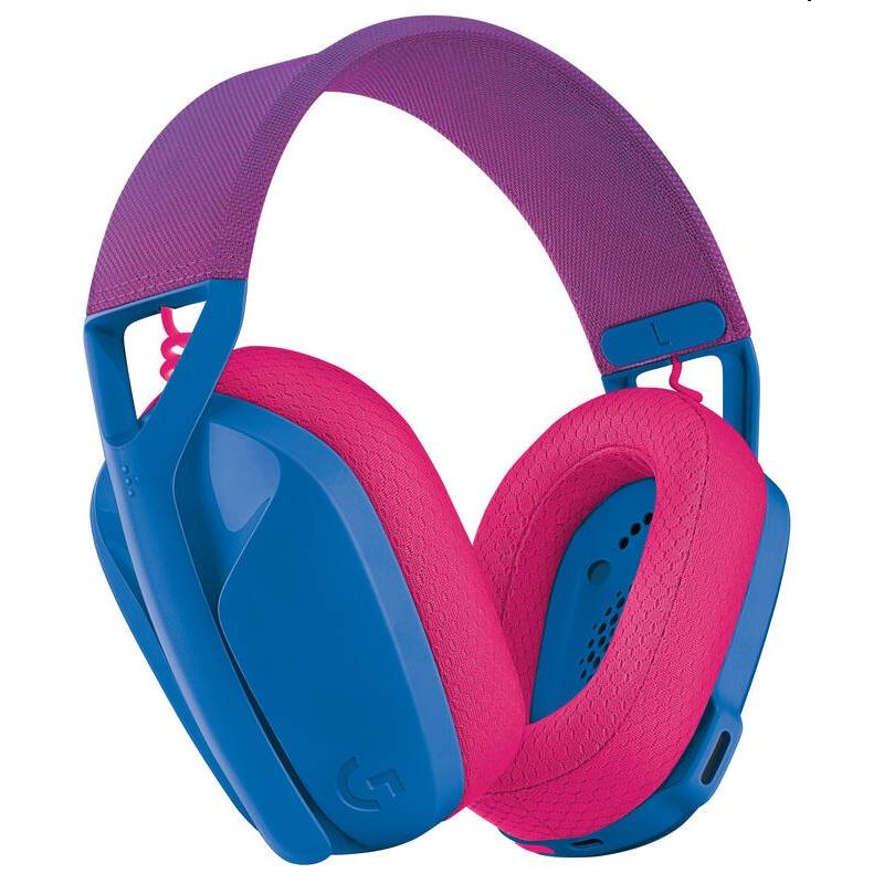 Logitech G435 LIGHTSPEED - vezeték nélküli gamer fejhallgató - kék/málna