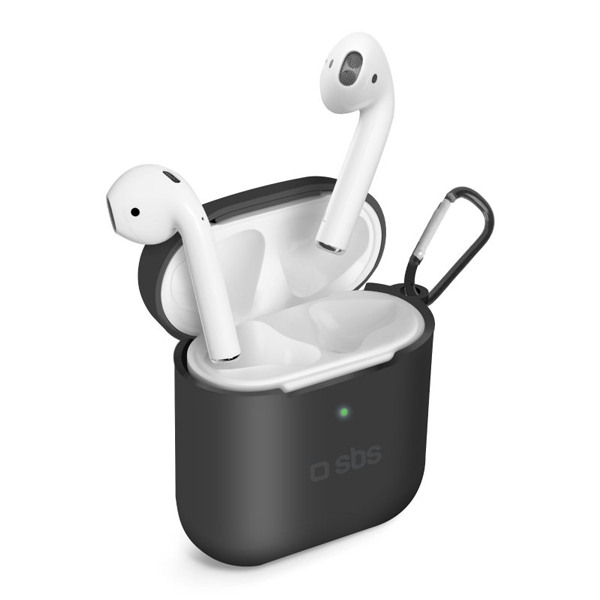 SBS- Szilikon Tok for Apple AirPods 1/2, fekete