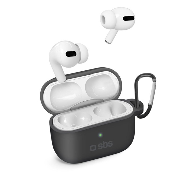 SBS Szilikon Tok for Apple AirPods Pro, fekete