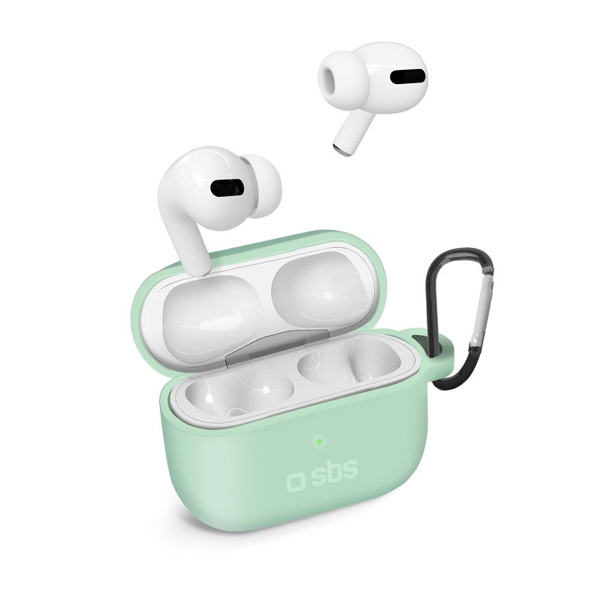 SBS Szilikon Tok for Apple AirPods Pro, világos zöld