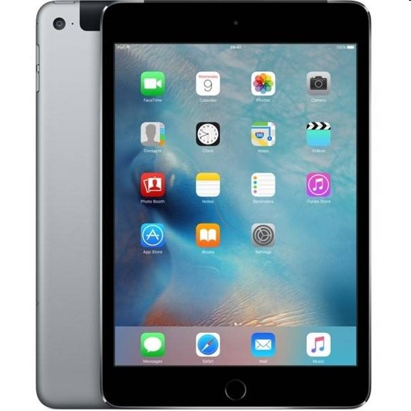 Apple iPad mini 4, 64GB Wi-Fi + Cellular, Space Gray, A osztály - használt, 12 hónap garancia Apple iPad mini 4, 64GB Wi-Fi + Cellular, Space Gray, A osztály - használt, 12 hónap garancia