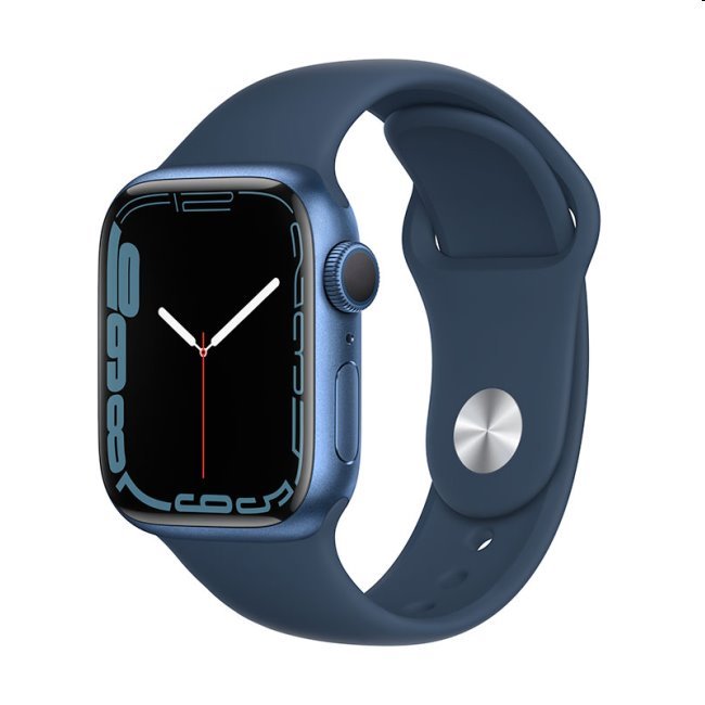Apple Watch Series 7 GPS (45mm), blue, B osztály - használt, 12 hónap garancia