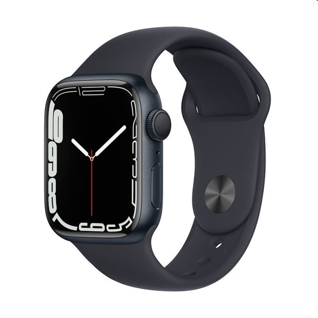 Apple Watch Series 7 GPS (45mm), midnight, B osztály - használt, 12 hónap garancia