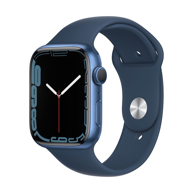 Apple Watch Series 7 GPS (45mm), blue, B osztály - használt, 12 hónap garancia