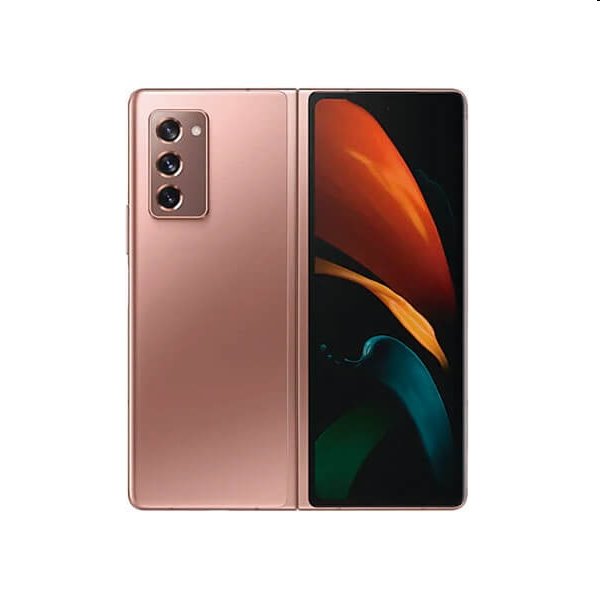 Samsung Galaxy Z Fold2 5G, 12/256GB, Mystic bronze, A osztály - használt, 12 hónap garancia