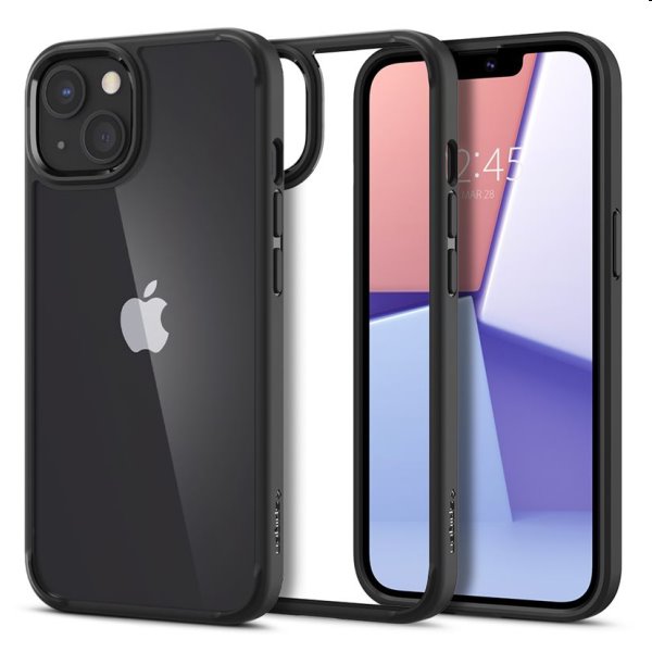 Tok Spigen Crystal Hybrid for Apple iPhone 13, fekete