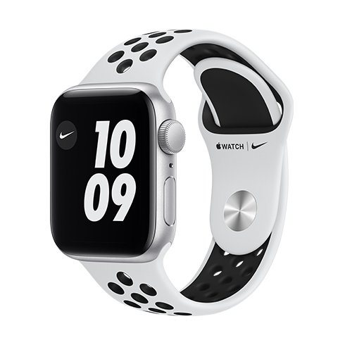 Apple Watch Nike Series 6 GPS, 44mm Silver Aluminium Case, Pure Platinum/Black Nike Sport Band, új termék, bontatlan Apple Watch Nike Series 6 GPS, 44mm Silver Aluminium Case, Pure Platinum/Black Nike Sport Band, új termék, bontatlan