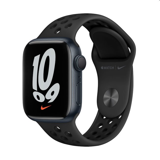 Apple Watch Series 7 GPS | Nike (45mm), midnight, B osztály - használt, 12 hónap garancia