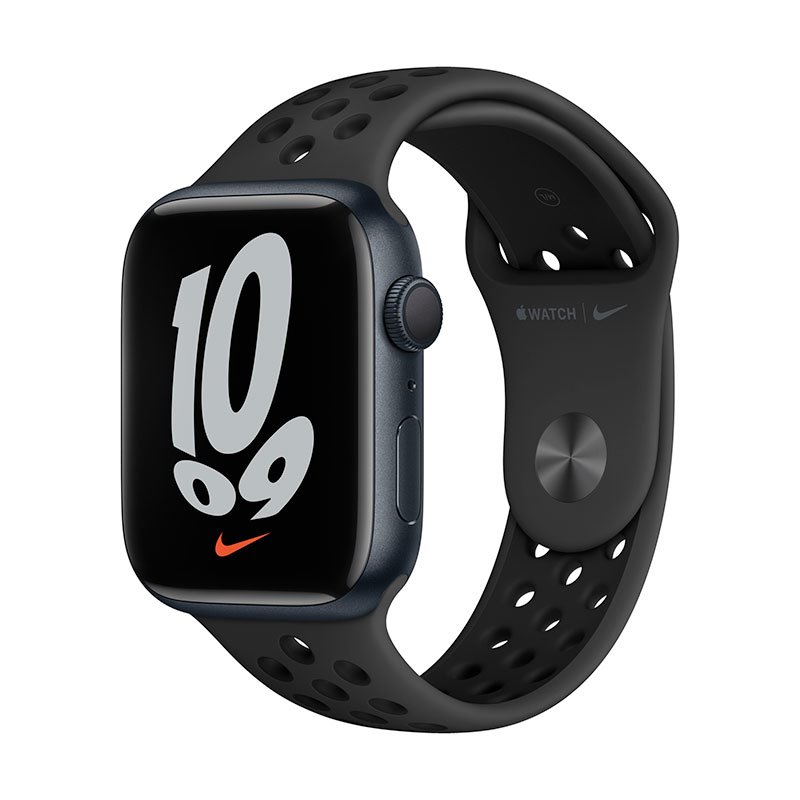 Apple Watch Series 7 GPS | Nike (45mm), midnight, B osztály - használt, 12 hónap garancia
