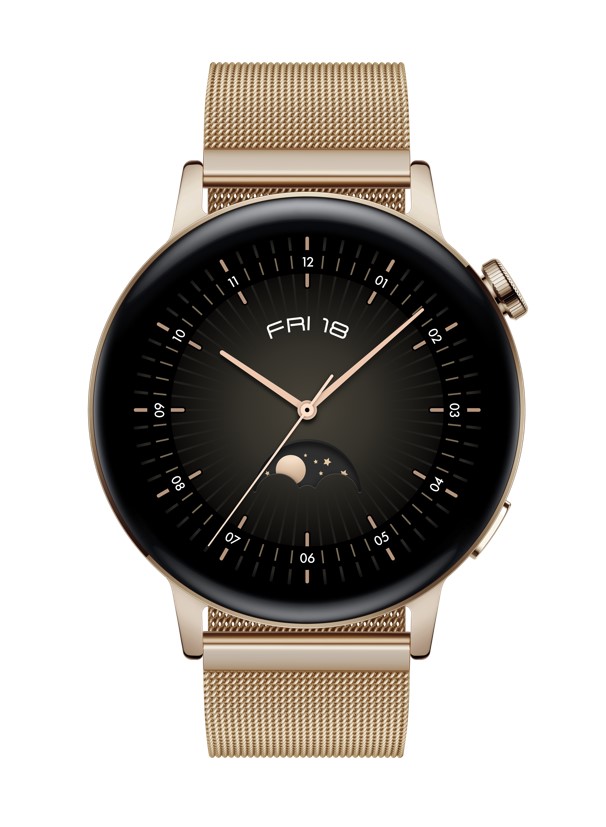 Huawei Watch GT3 42mm, gold, C osztály – használt, 12 hónap garancia Huawei Watch GT3 42mm, gold, C osztály – használt, 12 hónap garancia