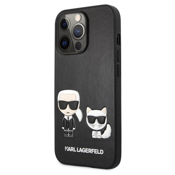Tok Karl Lagerfeld and ChoupettePU Leather for iPhone 13 Pro, black Tok Karl Lagerfeld and ChoupettePU Leather for iPhone 13 Pro, black