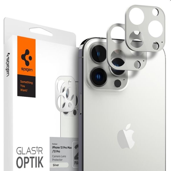 Spigen védőüveg kamerához  iPhone 13 Pro/13 Pro Max, ezüst