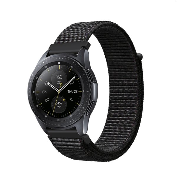 COTEetCI univerzális nylon szíj 20 mm Apple Watch 42/44/45 mm számára, fekete akciós termékkép 1