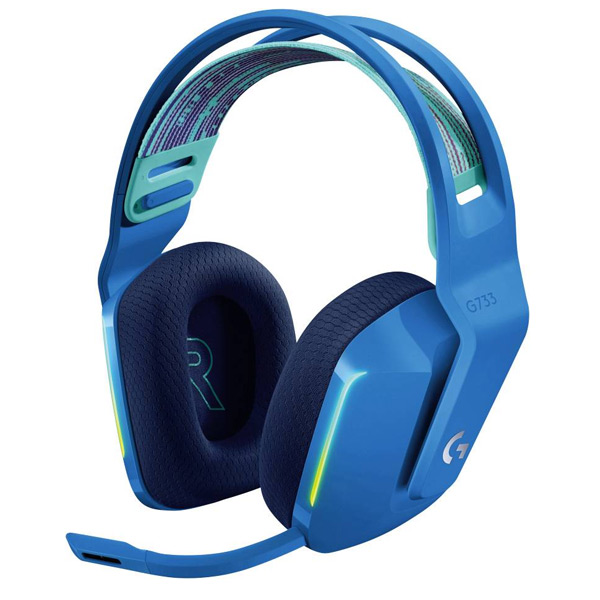 Logitech G733 LIGHTSPEED Vezeték nélküli RGB Játékos fejhallgató, kék