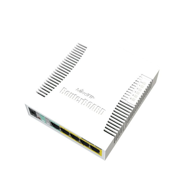 MIKROTIK RouterBOARD 260GSP  5-port Gigabit smart switch + 1x SFP (SwitchOS, PoE-ouit plastic case + forrás) akciós termékkép 1