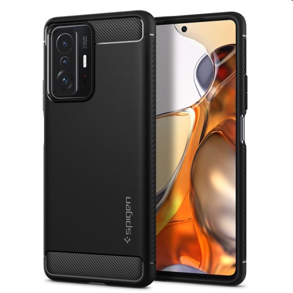 tok Spigen Rugged Armor for Xiaomi 11T/11T Pro, fekete