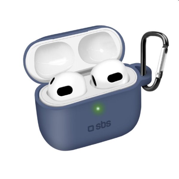 SBS Szilikon Tok for Apple AirPods 3, kék