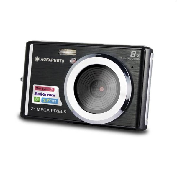 Digitális fényképezőgép AgfaPhoto Realishot DC5200, fekete - OPENBOX (Bontott csomagolás, teljes garancia)