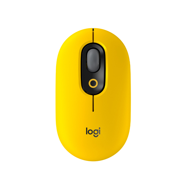 Vezeték nélküli egér Logitech POP Mouse Blast, sárga