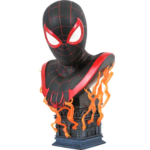 Mellszobor Marvel Legends In 3D Ps5 Miles Morales 1/2