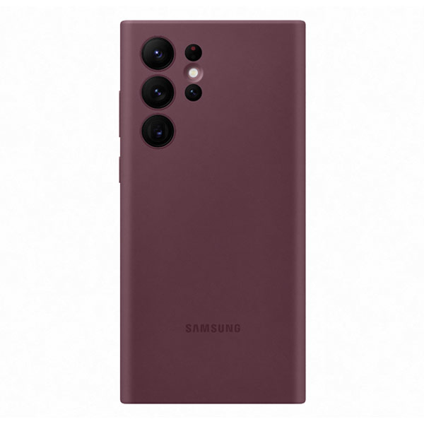 Tok Silicone Cover for Samsung Galaxy S22 Ultra, burgundy