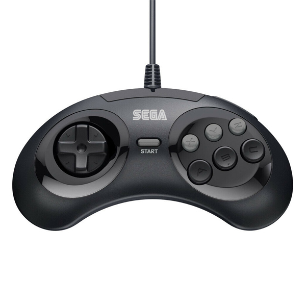 Retro-Bit SEGA MD 6-button Pad, fekete