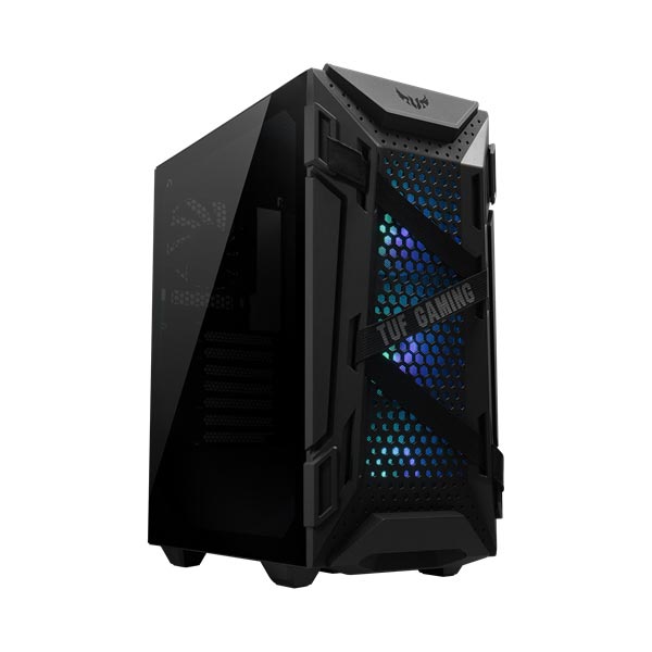 ASUS TUF GAMING GT301 AURA RGB case, 3x ARGB hűtés, ATX