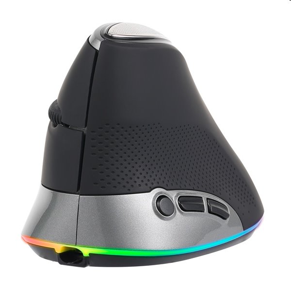 Marvo Egér M708W, 2400DPI, 2.4 [GHz], optikai, 7 gomb, vezeték nélküli, fekete, beépített akkumulátor, háttérvilágítás, ergonomiku