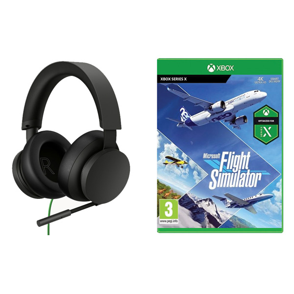 Microsoft Xbox Wired Headset + Microsoft Flight Simulator