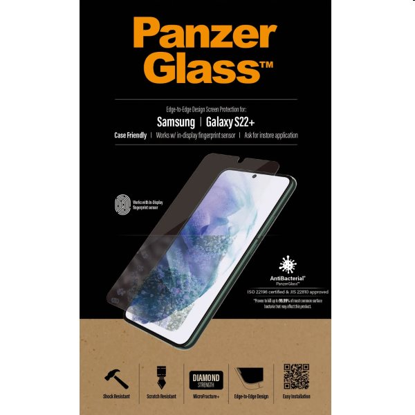 Védőüveg PanzerGlass Case Friendly AB for Samsung Galaxy S22 Plus