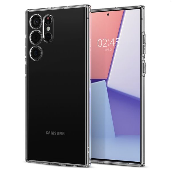 Tok Spigen Liquid Crystal for Samsung Galaxy S22 Ultra, átlátszó