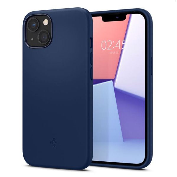 Tok Spigen Silicone Fit for Apple iPhone 13, kék Tok Spigen Silicone Fit for Apple iPhone 13, kék
