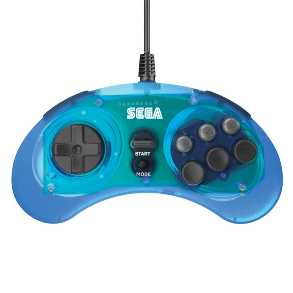 Retro-Bit SEGA MD 6-button Pad USB, kék