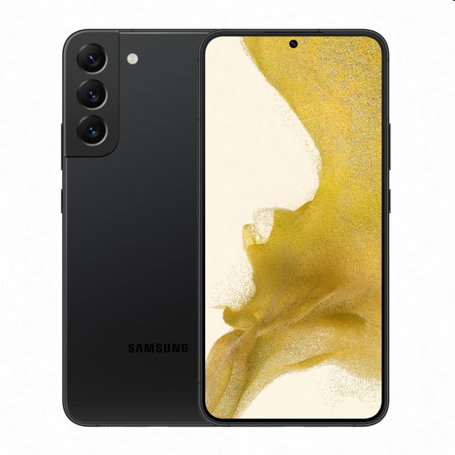 Samsung Galaxy S22 Plus, 8/256GB, black, B osztály - használt, 12 hónap garancia