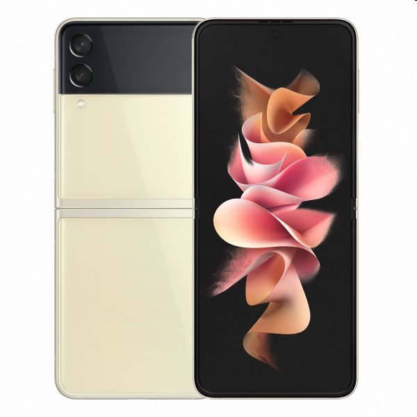 Samsung Galaxy Z Flip3 5G, 8/128GB, cream | bontott csomagolás