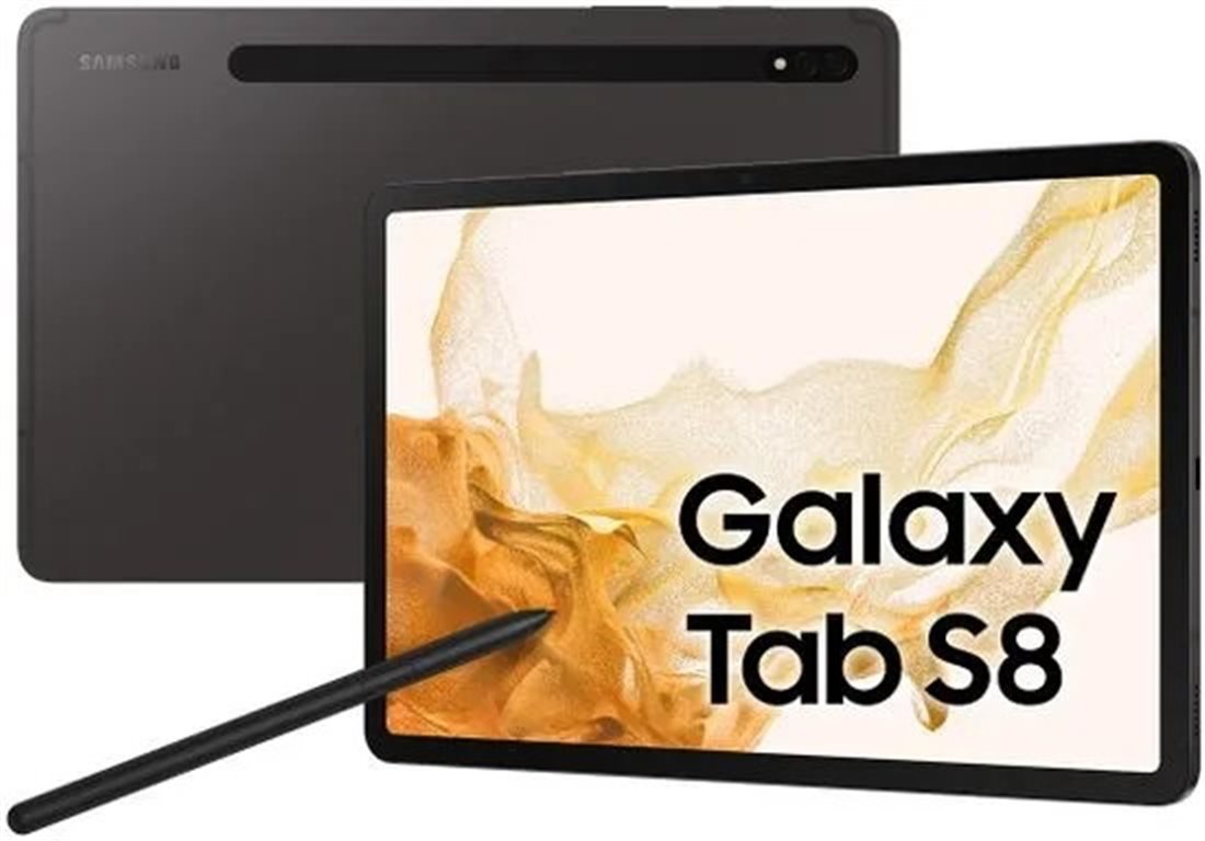 Samsung Galaxy Tab S8 5G, 8/128GB, gray, B osztály - használt, 12 hónap garancia