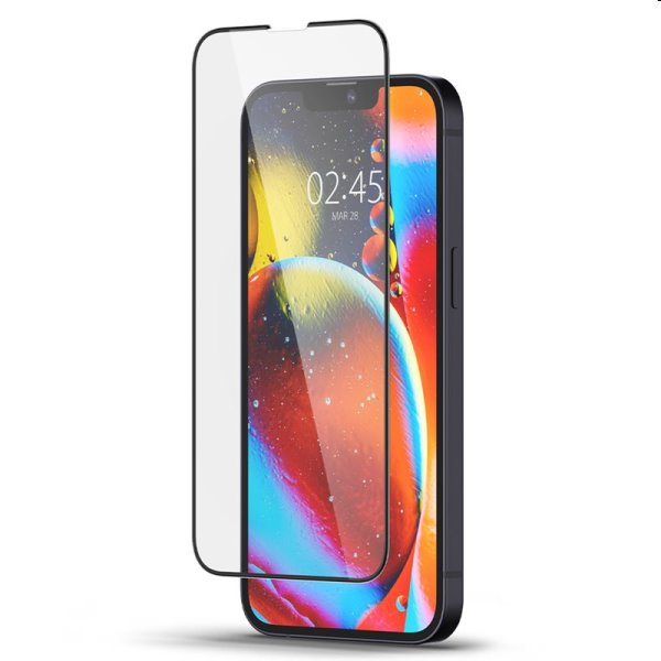 Edzett üveg Spigen tR Slim HD for Apple iPhone 13 mini, fekete