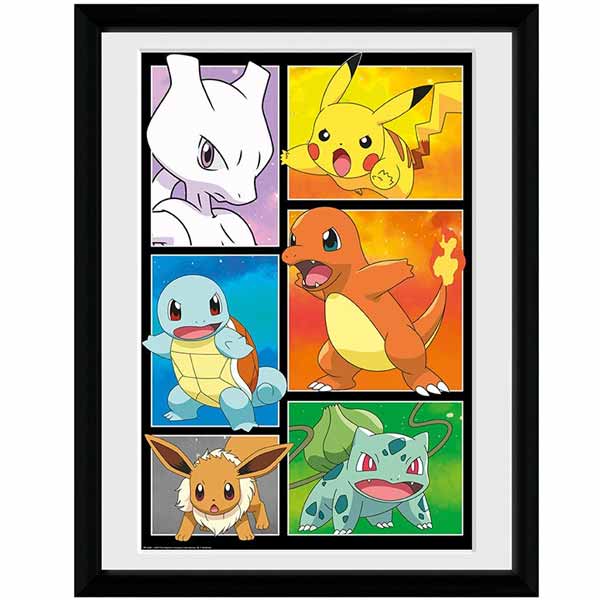Bekeretezett poszter Comic Panel (Pokémon)